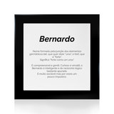 Quadro Significado do Nome Bernardo