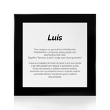 Quadro Significado do Nome Luís