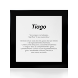 Quadro Significado do Nome Tiago