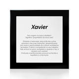 Quadro Significado do Nome Xavier