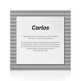 Quadro Significado do Nome Carlos