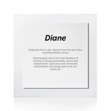 Quadro Significado do Nome Diana
