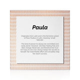Quadro Significado do Nome Paula