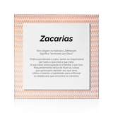 Quadro Significado do Nome Zacarias