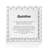 Quadro Significado do Nome Quintino