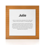 Quadro Significado do Nome Júlia