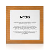 Quadro Significado do Nome Nádia