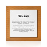 Quadro Significado do Nome Wilson