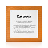 Quadro Significado do Nome Zacarias