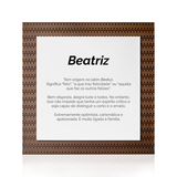 Quadro Significado do Nome Beatriz