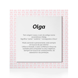 Quadro Significado do Nome Olga
