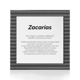 Quadro Significado do Nome Zacarias
