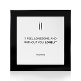 Quadro Decorativo "Senti saudade..."