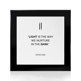 Quadro Decorativo "A luz é o caminho..."