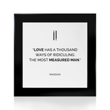 Quadro Decorativo "O amor tem mil..."