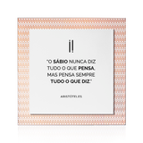 Quadro Decorativo "O sábio nunca diz..."