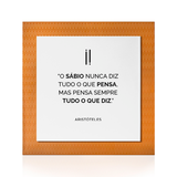 Quadro Decorativo "O sábio nunca diz..."