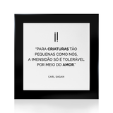 Quadro decorativo "Para criaturas tão pequenas..."