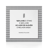 Quadro Decorativo "Ser livre é ótimo..."