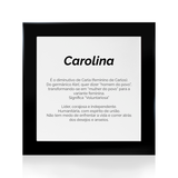 Quadro Significado do Nome Carolina
