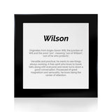 Quadro Significado do Nome Wilson