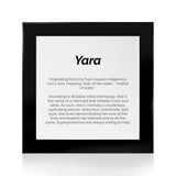 Quadro Significado do Nome Yara