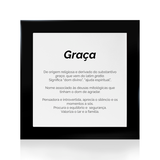 Quadro Significado do Nome Graça