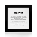 Quadro Significado do Nome Helena