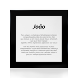 Quadro Significado do Nome João