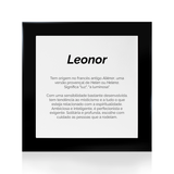 Quadro Significado do Nome Leonor