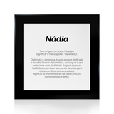 Quadro Significado do Nome Nádia