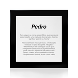 Quadro Significado do Nome Pedro