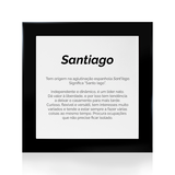 Quadro Significado do Nome Santiago