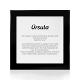 Quadro Significado do Nome Úrsula