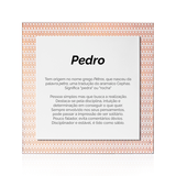 Quadro Significado do Nome Pedro