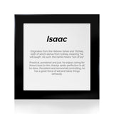 Quadro Significado do Nome Isaac