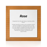 Quadro Significado do Nome Rosa