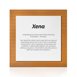 Quadro Significado do Nome Xena