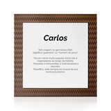 Quadro Significado do Nome Carlos