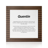 Quadro Significado do Nome Quintino