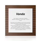 Quadro Significado do Nome Vanda