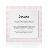 Quadro Significado do Nome Leonor