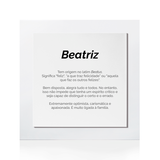 Quadro Significado do Nome Beatriz