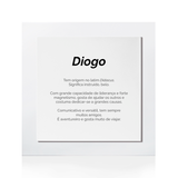 Quadro Significado do Nome Diogo
