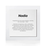 Quadro Significado do Nome Nádia