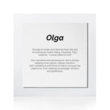 Quadro Significado do Nome Olga