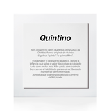 Quadro Significado do Nome Quintino