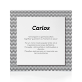 Quadro Significado do Nome Carlos