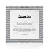 Quadro Significado do Nome Quintino