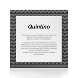Quadro Significado do Nome Quintino